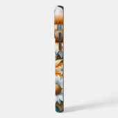 Rustikaler Charme: Schmetterling und Daisy iPhone Hülle (Linke Seite)