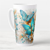 Rustikaler Charme: Schmetterling und Daisy Milchtasse (Linke Ecke)