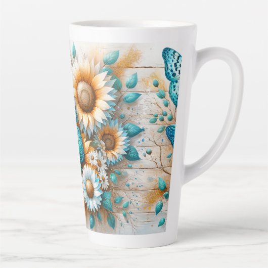 Rustikaler Charme: Schmetterling und Daisy Milchtasse (Rechts)