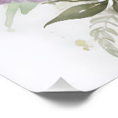 Rustikaler Charme Wasserfarben Wildblume Florenz Poster (Ecke)