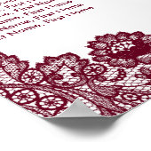 Rustikaler Chic Burgund Sonnenblumen Sitzplan 12 Poster (Ecke)