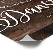 Rustikaler Chic DANK VODKA Sign Print Poster (Ecke)