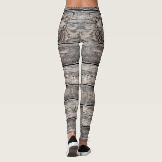 rustikaler Chic Einfach BLESSED-Skript auf Barnwoo Leggings (Rückseite)