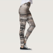 rustikaler Chic EINFACH LOVED Skript auf Barnwood Leggings (Rechts)