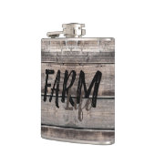 rustikaler Chic FARM LIFE in Skript | Flachmann (Links)