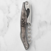 rustikaler Chic FARM LIFE in Skript Kellnermesser (Rückseite)