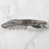 rustikaler Chic FARM LIFE in Skript Kellnermesser (Rückseite)