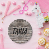 rustikaler Chic FARM LIFE in Skript | Pappteller (Party)