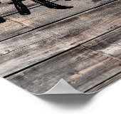 rustikaler Chic FARM LIFE in Skript | Poster (Ecke)