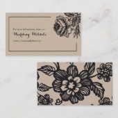 Rustikaler Chic Floral Simple Wedding Rsvp Website Begleitkarte (Vorne/Hinten)