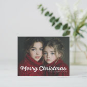 Rustikaler Chic Frohe Weihnachten Design (Stehend Vorderseite)