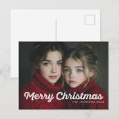 Rustikaler Chic Frohe Weihnachten Design (Vorne/Hinten)