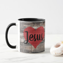 rustikaler Chic I HERZ JESUS | Tasse