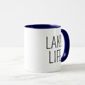 Rustikaler Chic Lake Life Seebungalow Tasse (VorderseiteRechts)
