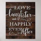 Rustikaler Chic PASSIERT JE NACH DEM SCHREIBEN Poster (Vorne)