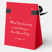 Rustikaler Chic Vielen Dank für Ihre elegante roma Geschenkschachtel (Rückseite)