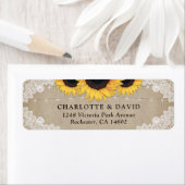 Rustikaler Chic Vintag Burlap und Lace Sunflower (Insitu)