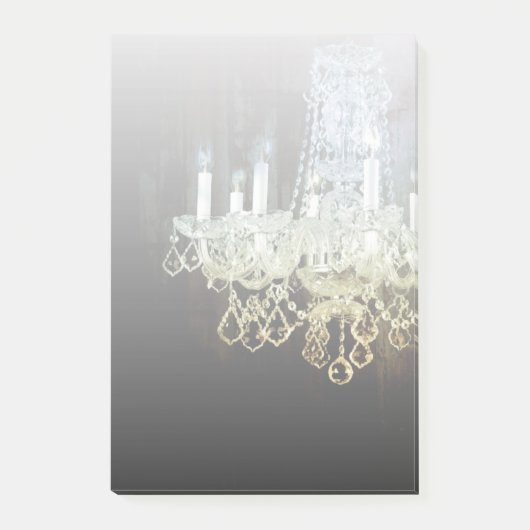 Rustikaler Chic Western Land Barn Wood Kronleuchte Post-it Klebezettel (Vorderseite)