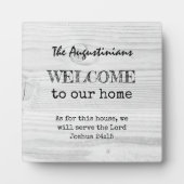 Rustikaler Christlicher Empfang Fotoplatte (Vorderseite)