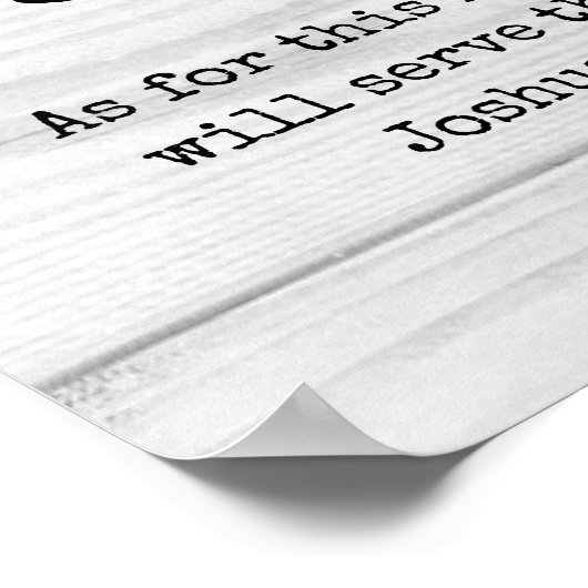 Rustikaler Christlicher Empfang Poster (Ecke)