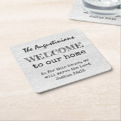 Rustikaler Christlicher Empfang Rechteckiger Pappuntersetzer (angewinkelt)