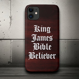 Rustikaler Christlicher Glaube König James Bible Case-Mate iPhone Hülle