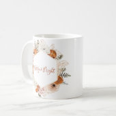 Rustikaler Citrus Pine Weihnachtsfeiertag Kaffeetasse (Vorderseite Links)