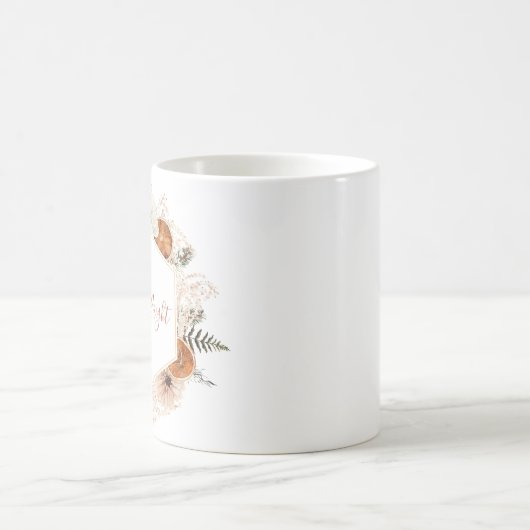 Rustikaler Citrus Pine Weihnachtsfeiertag Kaffeetasse (Mittel)
