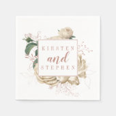 Rustikaler Cocktail für Hochzeitscocktail in Elfen Serviette (Vorderseite)