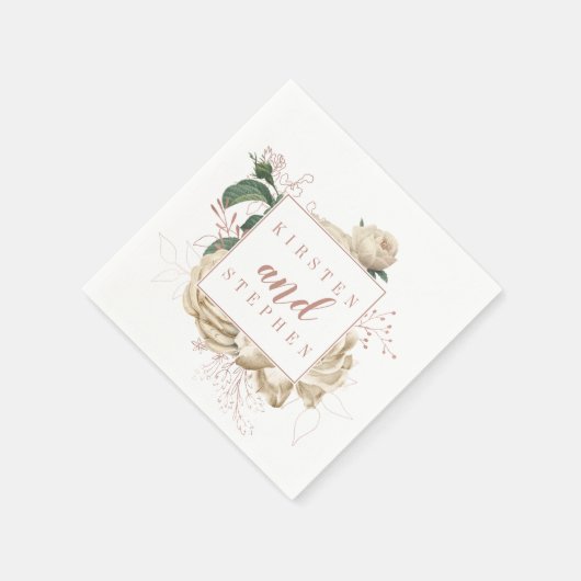 Rustikaler Cocktail für Hochzeitscocktail in Elfen Serviette (Ecke)