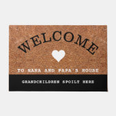 Rustikaler Coir in Nana und Papa's House Fußmatte (Vorderseite)