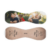 Rustikaler Cooler Tag des modernen Fotos Vatertag  Baseball (Paneele)