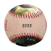 Rustikaler Cooler Tag des modernen Fotos Vatertag Baseball (Rückseite)