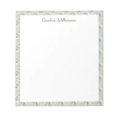 Rustikaler Cotgore Wasserfarben - Blumengesteck na Notizblock (Vorderseite)