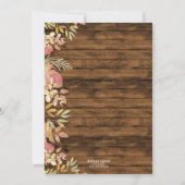 Rustikaler Country String Lights Pumpkin Erntedank Einladung (Rückseite)