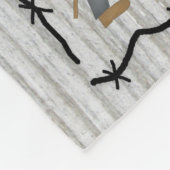 Rustikaler Cowboy Blonde Haahaarige Boy Cowpoke Fleecedecke (Ecke)