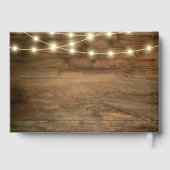 Rustikaler Cowboy Boots Sonnenblumen Western Hochz Gästebuch (Rückseite)