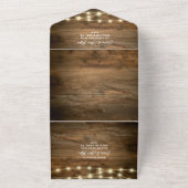 Rustikaler Cowboy Boots Sonnenblumenblume Western  All In One Einladung (Außenbereich)