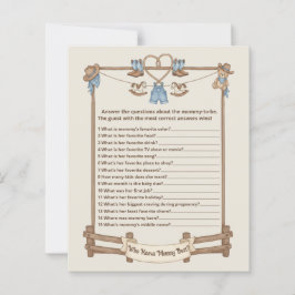 Rustikaler Cowboy, der Mama Best Game Card kennt