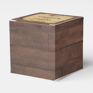 Rustikaler Cowboy HAT Gastgeschenk Hochzeit Box Geschenkschachtel