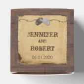 Rustikaler Cowboy HAT Gastgeschenk Hochzeit Box Geschenkschachtel (Oben)