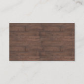 Rustikaler Cowboy Hats Hochzeitsfeiern Platzkarten (Rückseite)