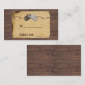 Rustikaler Cowboy Hats Hochzeitsfeiern Platzkarten (Vorne/Hinten)