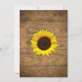 Rustikaler Cowboy Hochzeit Probe Abendessen Einladung (Rückseite)