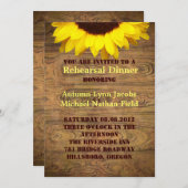 Rustikaler Cowboy Hochzeit Probe Abendessen Einladung (Vorne/Hinten)