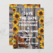 Rustikaler Cowboy-Landstil Save the Date Ankündigungspostkarte (Vorne/Hinten)