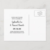 Rustikaler Cowboy Stiefel Blumenkohl Western Save Ankündigungspostkarte (Rückseite)