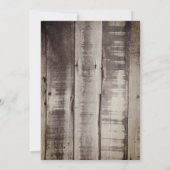 Rustikaler Cowboy stimuliert Homecoming Dance Einladung (Rückseite)