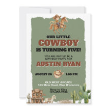 Rustikaler Cowboy-Western als Geburtstag