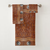 Rustikaler Cowboy-Western Südwest Bauernhof Badhandtuch Set (Insitu)